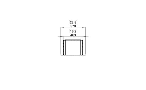 Ecosmart Fire Flex 18SS Single Sided Fireplace Insert - Black Finish / Black Burner - ESF.FX.18SS.B